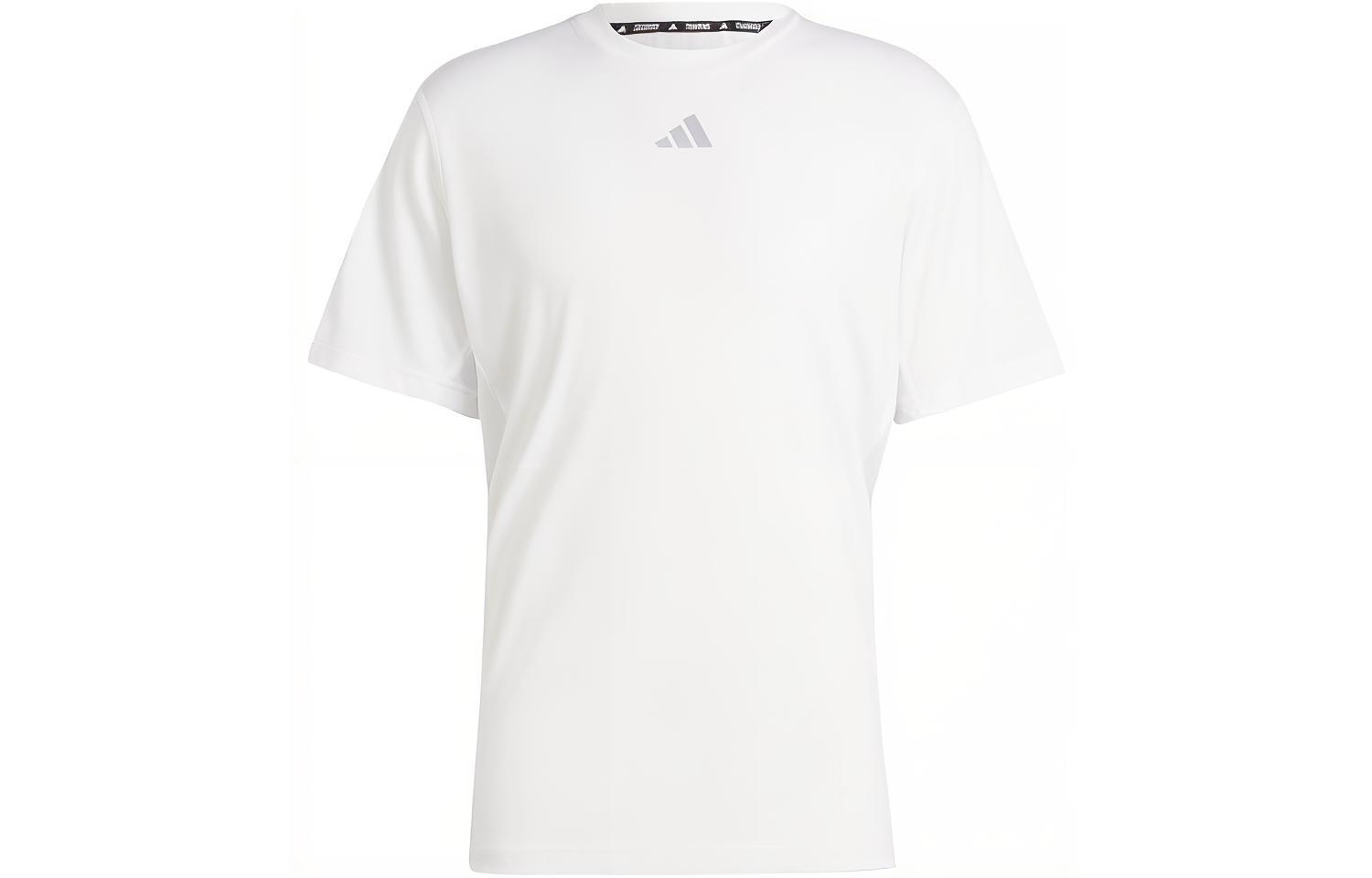 Adidas Hiit Workout 3 Stripes Tee T Shirt Men s White IS3718 S