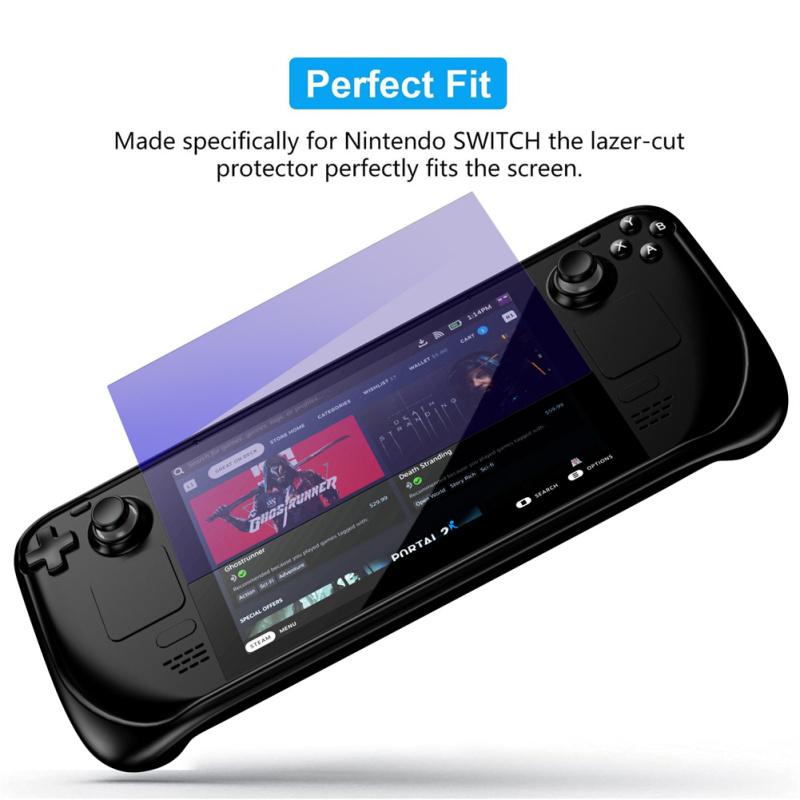 2pcs Screen Protector Film Explosion-proof Anti-scratch Hd Tempered Glass Compatible For Steam Deck