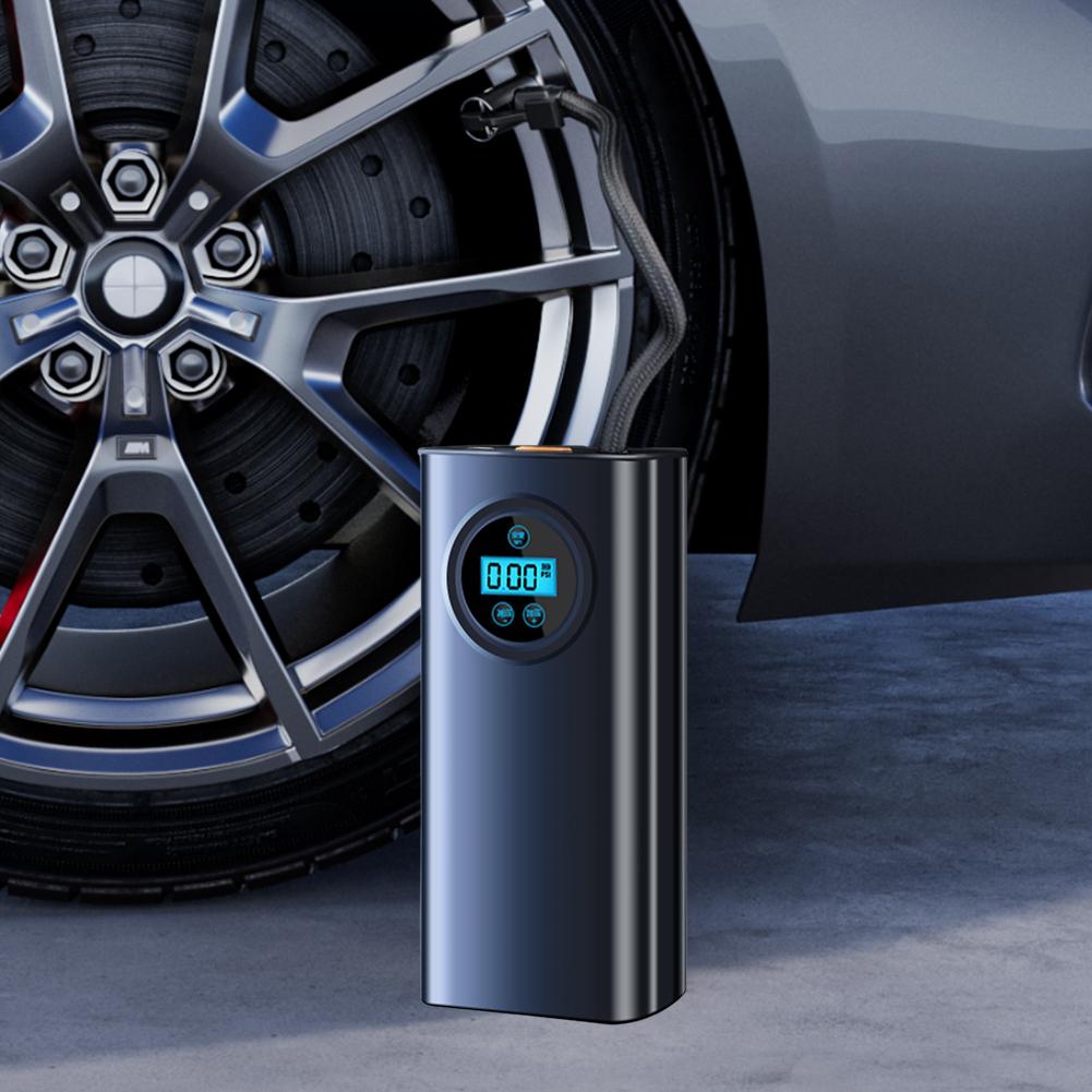 Car Tyre Inflator Motorcycle Tire Inflator Air Compressor LCD Display Electric Car Tire Air Pump with Digital Pressure Gauge