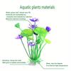 Artificial Water Plant Fish Tank Decoration Landscaping Aquarium Decoration Fake Water Plant Lotus