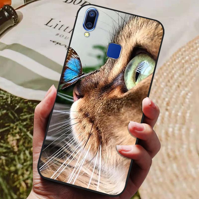 For Coque Vivo Y93 Lite Case Silicone Cartoon Painted Soft TPU Back Cover For Vivo Y91 Y95 Y93 Lite Case Y 91 Phone Cases Capas