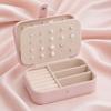 PU Leather Jewelry Box, Multi-Layer Organizer, Compact Lightweight Protective Jewelry Holder, for Rings Earrings Bracelets