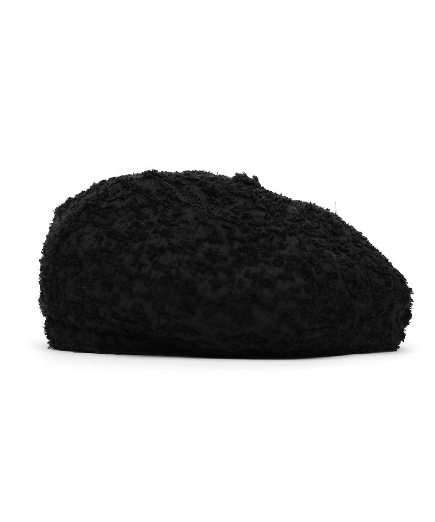 Eondeokeonteulolseutyudio Autumn Beret Bread Beret / Rough Tx / M Black