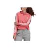 Adidas Essentials 3-Stripes Cropped Hoodie Women Hoodies Pink GM5585