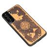 Wooden Case for Samsung Galaxy S22 Plus - Wind Rose Merbau