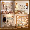 Cat Ear Design Photo Wall Board Self Adhesive Decorative Wall Panel Felt Wall Board  Home Office
