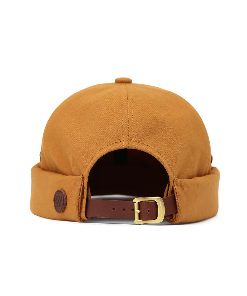 Eondeokeonteulol Vintage Cotton Brimless Cap Mold Cap / Vntg / Mustard