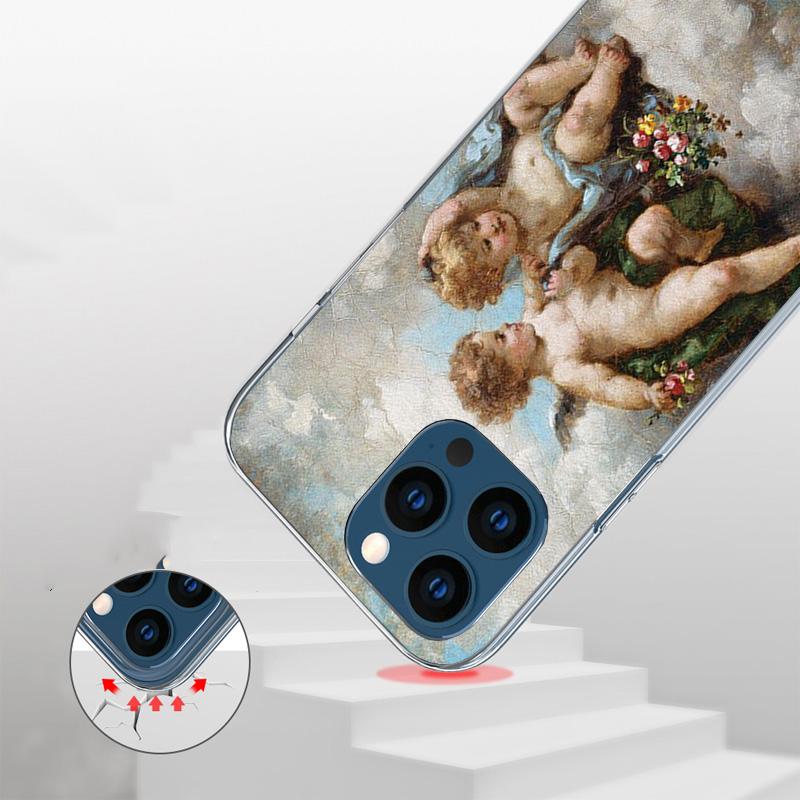 Paint Art Renaissance Phone Case For iPhone 17 Air 16 Pro Max 16E 15 + 14 Plus 11 12 13 Mini 7 8 SE Gift Print Cover Fundas 17 A