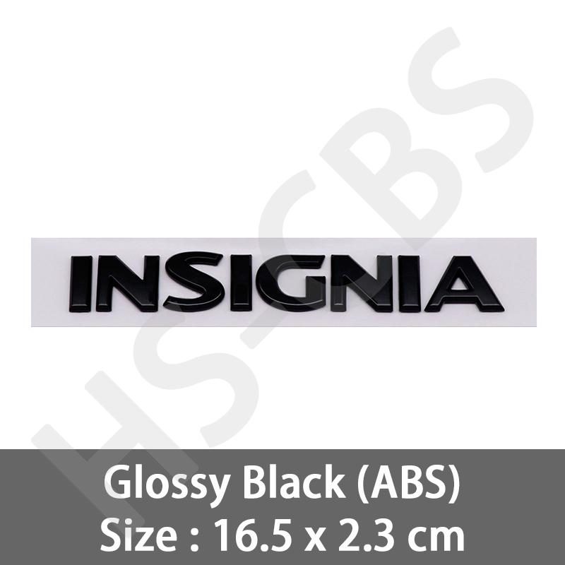 

INSIGNIA Letter Logo Emblem Badge Car Rear Trunk Fender Decal Tailgate Stickers for Insignia GTC OPC, Exterior Body Sticker