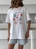 Summer New Printed TShirt 100 Cotton WoUnisexs Fashionable ONeck Loose Short Sleeved Female Casual Tees 230g Tops
