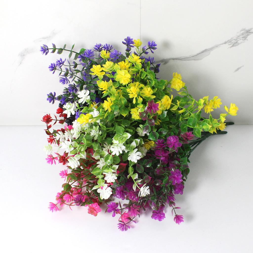 Robusta Artificial Eucalyptus Belt Faux Camellia Flowers Used For Outdoor Decor