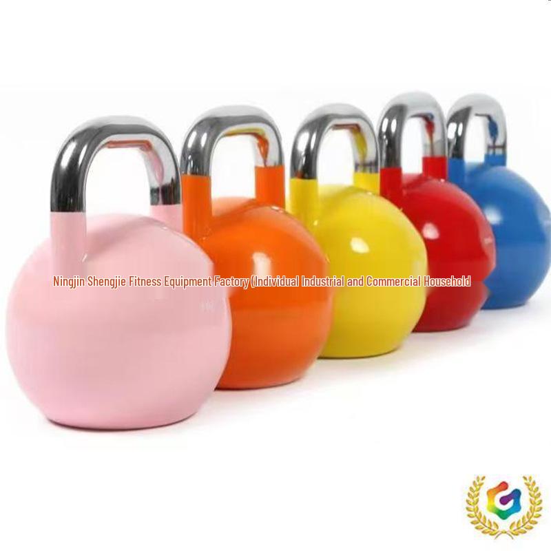 Solid Cast Iron Kettlebell for Women's Home Workouts - Ideal for Glute Squats & Men's Fitness