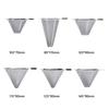 Stainless Steel Coffee Filter Drip Type Silver Pour Over Cone Dripper Fine Mesh No Filter Paper Required Mesh Coffee Filter