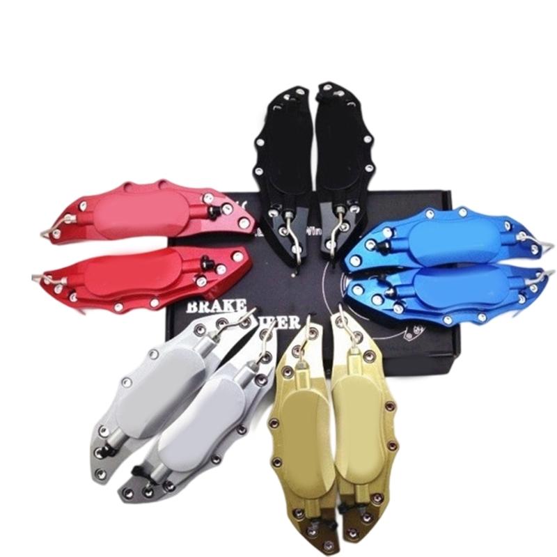 Fahrzeug Bremssattelabdeckung Set Aluminium Automobil Styling Zubehör Hochleistungs Bremssattelhülle für Radnabe