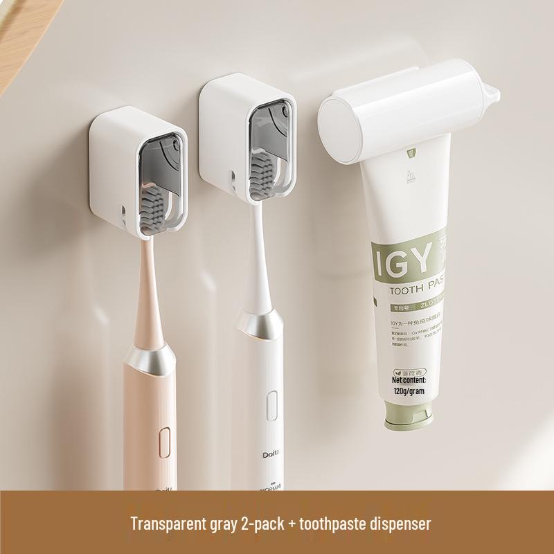 2025 Dustproof Wall-Mounted Toothbrush Holder for Electric Brushes