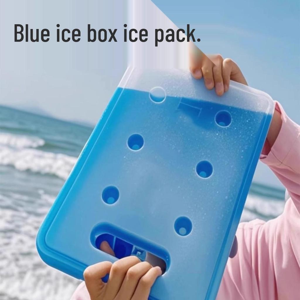 Wiederverwendbarer Eisbeutel mit Eiskristallen für verlängerte Frische – Isolierte Kühlbox