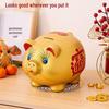 Large Capacity Golden Pig Piggy Bank 2025 Model for Kids