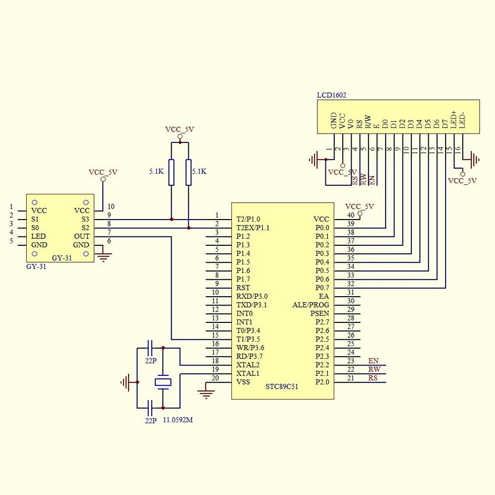 GY31TCS230 TCS3200 Color Sensor Identification Sensor Module 3~5V Color Detection