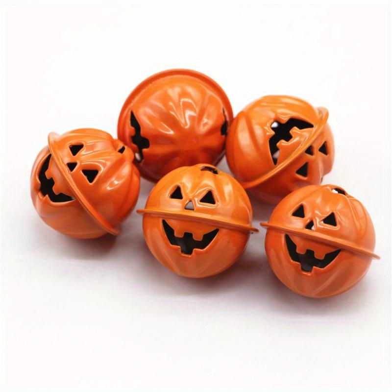 5Pcs 4cm Halloween Bell Iron Horror Pumpkin Bells for Halloween Home Decorations