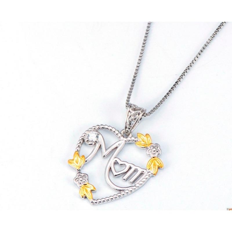 Popular Gold Dividing Elements European and American Necklace Mothers Day Series Pendants