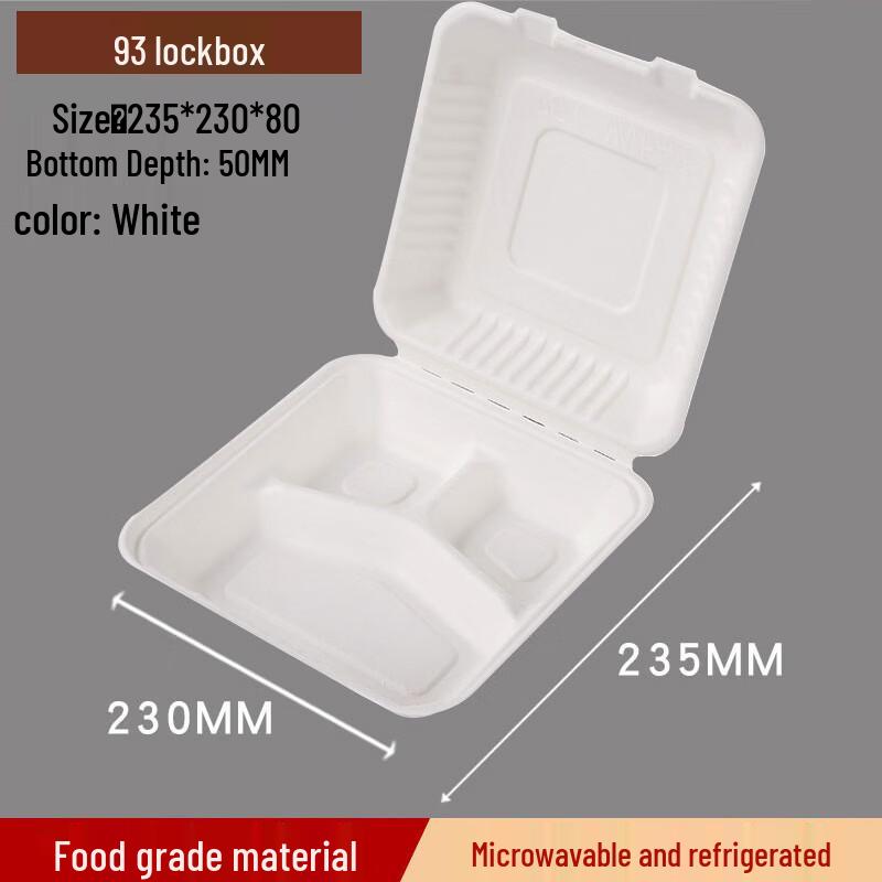 

OLOEY Disposable Food Container with Lid (100-pack)