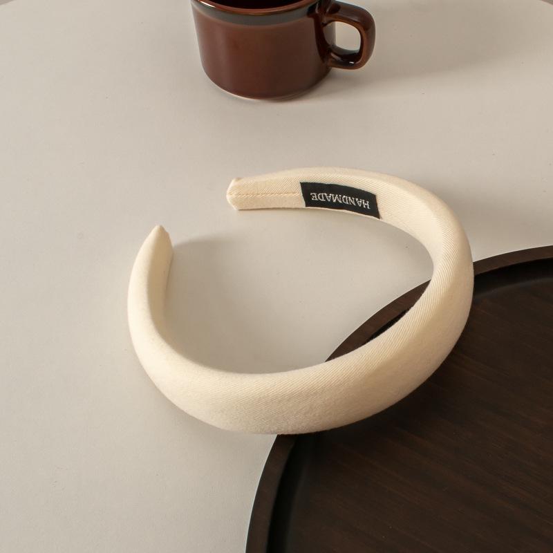 Damen Herbst/Winter Schwamm Stirnband: Neuer Stil Haaraccessoire zum Gesichtwaschen, High Skull Haargummi 2024