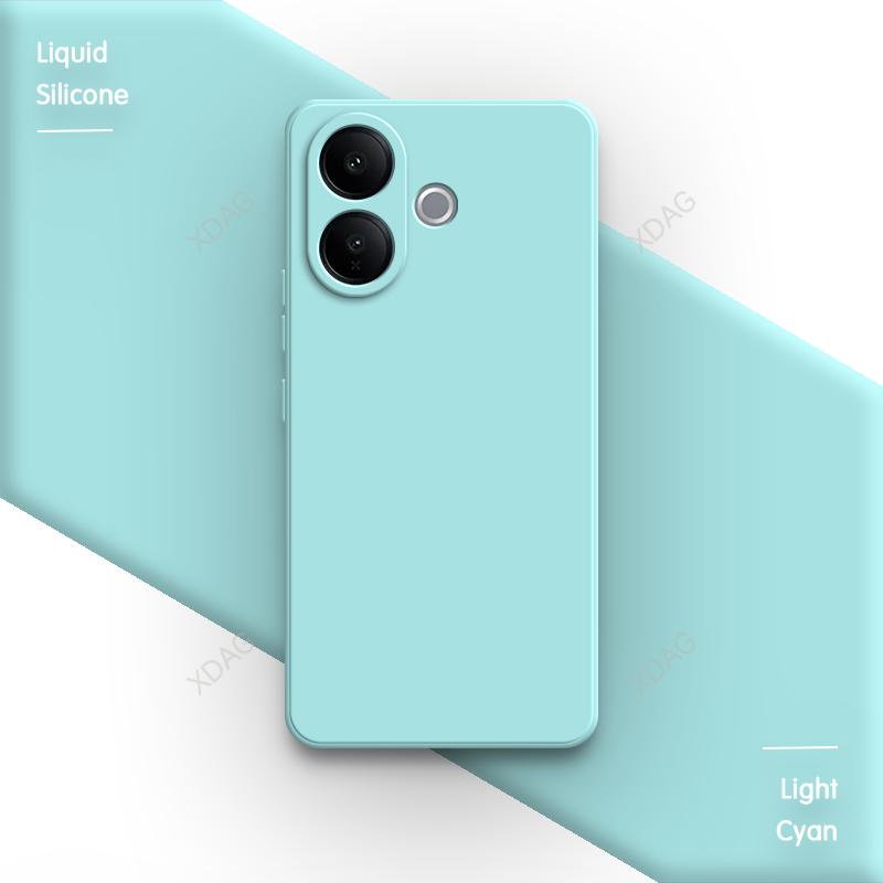 Basic Phone Case for VIVO V60 Lite 4G 5G V60Lite Liquid Silicone Soft Camera Protection Fashion High Qualtiy Original Back Cover