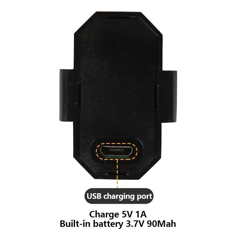 Siebenfarbige Flugzeuglichter Blinklichter Wiederaufladbares Positionslicht Drohne Magnetische Saugmodifikation Universal Fahrradmotor