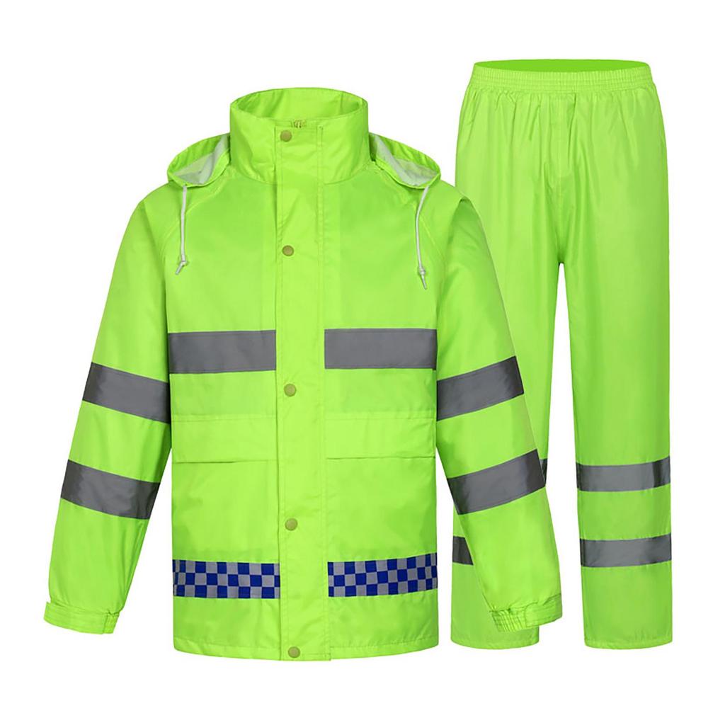 Conjunto Personalizado de Impermeable Reflectante e Impermeable con Pantalones para Hombre para Uso al Aire Libre