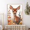 5d DIY Diamond Painting Cross Stitch Animal Sika Deer Diamond Embroidery Mosaic Full Round Drill Home Decor