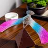 Balancing Bird Toy, Plastic Balance Bird with Pyramid Stand, Fun Stress Relief Balance Finger Toy, for Office Desk Display Decor, Random Color.