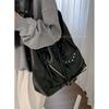 Retro Large-capacity Bucket Bag Women's 2025 Autumn and Winter New Simple Tote Bag Large-capacity Shoulder Messenger Bag