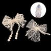 1/2 Piezas Flor Decorativa para Zapato Hebilla Encaje Perla Lazo Cordones de Zapato Amuletos Para Zapatillas Accesorios de Amuletos para Zapatos