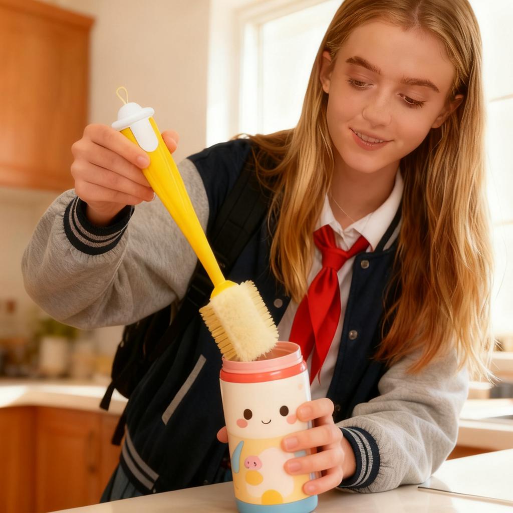 Multi-functional Cup And Water Cup Cleaning Brush, Baby Bottle And Straw Cleaning Brush Lid Brush, Hat And Cup Brush