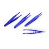 10pcs Disposable Medical First Aid Tweezer Small Plastic Tweezers Blue X