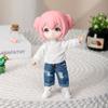 Freizeitkleidung Denim Lange Hosen Mode Puppenhosen Kleidung 1/11 OB11 Puppen/1/12 Mini BJD Puppe