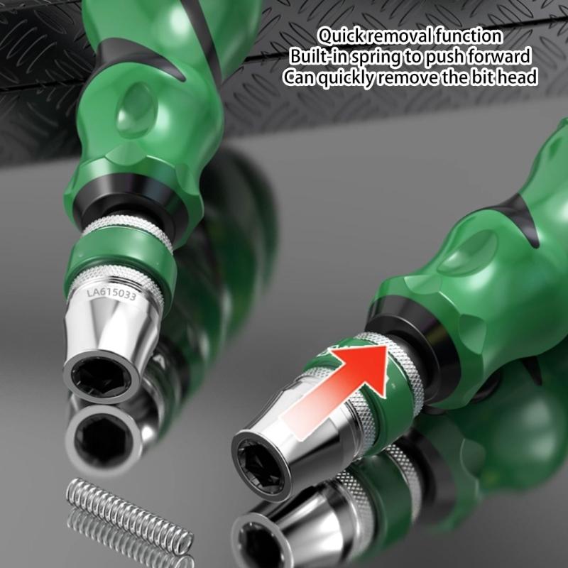 Screwdriver Set 10 In 1 Steel Magnetic Screwdriver Set Household Multifunction Replaceable Head Screwdriver Bits