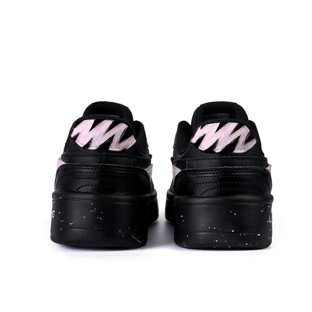 Li Ning Antidérapant Amorti Résistant à l'abrasion Bas Skateboard Chaussures Homme Noir Rose Clair AGCU515-5(Équipe345-)