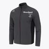 MUBEUSEUPOCHEUBAIDESANGTEU Wording Graphic Stand-Neck Woven Training Jacket Charcoal Vs121Ewt11