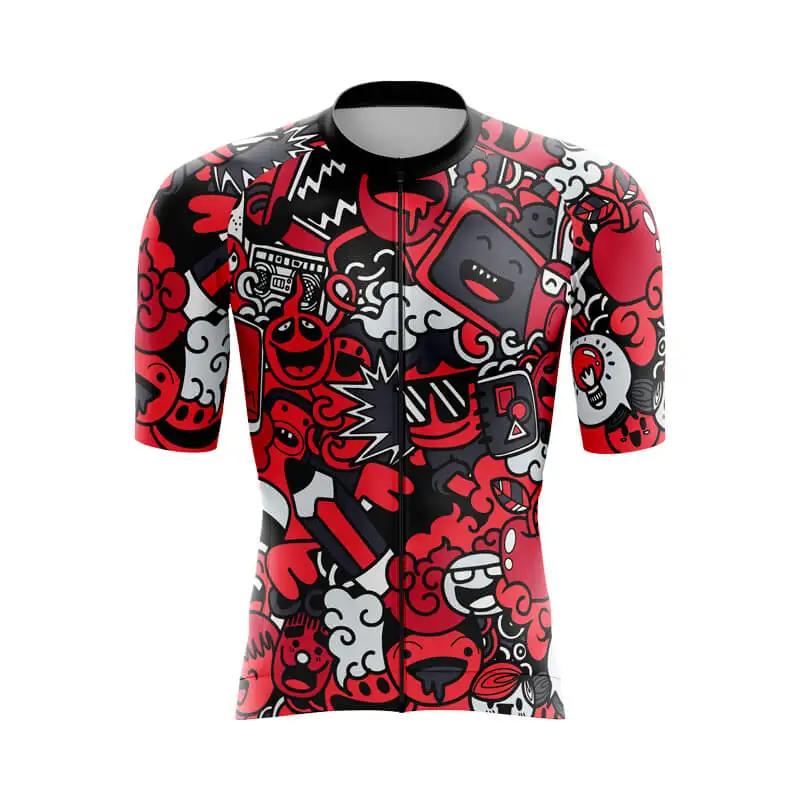 2026 Cartoon Radsportbekleidung Herren Ropa Ciclismo MTB Radsportkleidung Kurzarm Fahrradshorts Maillot Ciclismo Trikot Set Radsportanzüge