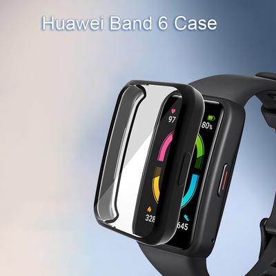 For Huawei Band 6 Watch Case Soft TPU Protective Cover Electroplated for HUAWEI Honor Band 6 6pro Full Screen Protector Cases