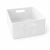 White Container Organizer with Holders for Small Items, Cables, Office