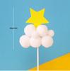 10-Pack 3D Hot Air Balloon & Rainbow Cake Toppers