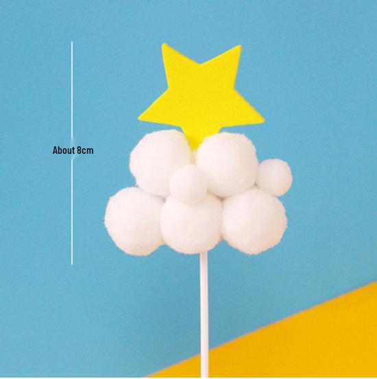 10-Pack 3D Hot Air Balloon & Rainbow Cake Toppers