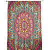 Mandala Bohemia Red Tulle Sheer Window Curtains for Living Room Kitchen Children Bedroom Voile Hanging Curtain