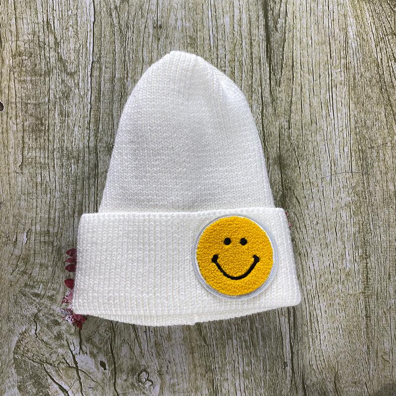

Шапка Женская Осень и Зима С Этикеткой Смайлик Пара Вязаная Шапка Зимний Пуловер Шерстяная Шапка Студенческая Пара Теплая Шапка