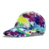 Dye Print Tie Baseball Cap Hip Hop Color Block Graffiti Visor Hat Sun Protection