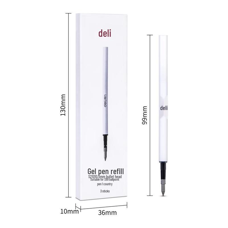 Deli Retractable Gel Pen Refills S99