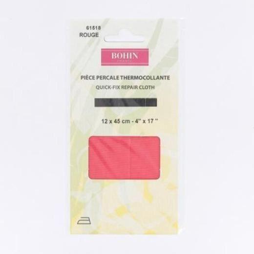 Pièce percale thermocollante Taille 12x45cm: Kaki