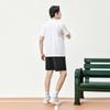 Camiseta Polo de Manga Corta Transpirable de Secado Rápido con Logo Li Ning Unisex Camisetas Polo Blancas APLR125-1